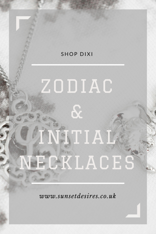 Shop Dixi Zodiac & Initial Necklaces Banner for the post saying Shop Dixi Zodiac & Initial Necklaces.